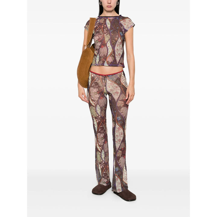 Siedres Pantaloni - Brown/Purple | d2de1682b9c9912923323f13a3e181fd40f70b5f