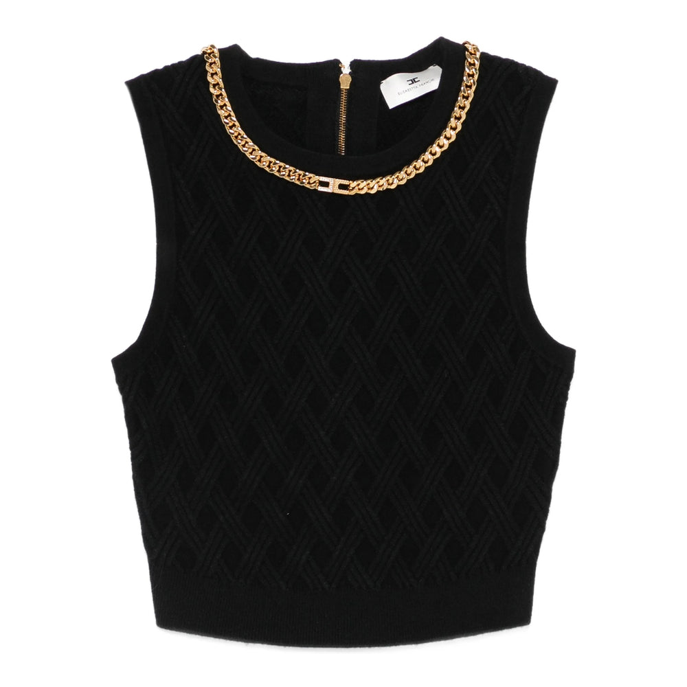 Elisabetta Franchi Top - Nero | f15689b5649afba67d89c028d8fa158186eb5376