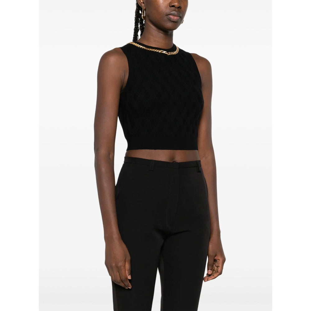 Elisabetta Franchi Top - Nero | 3cbfba026a40bc1b6239e343dcd29809abf3eeb5