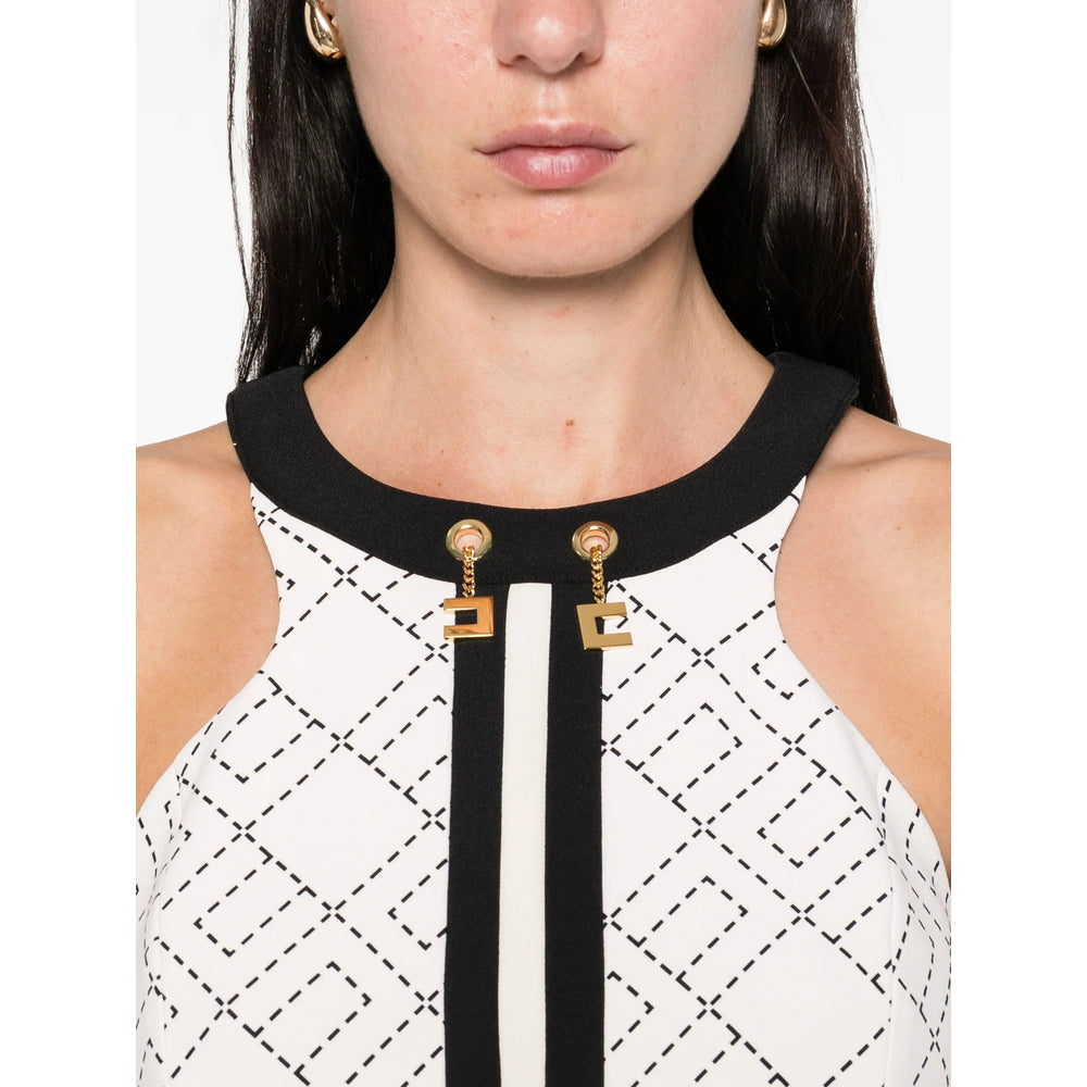 Elisabetta Franchi Top - Neutro, Nero | 82443a88fee02372699a4970b47522b12e3bbece