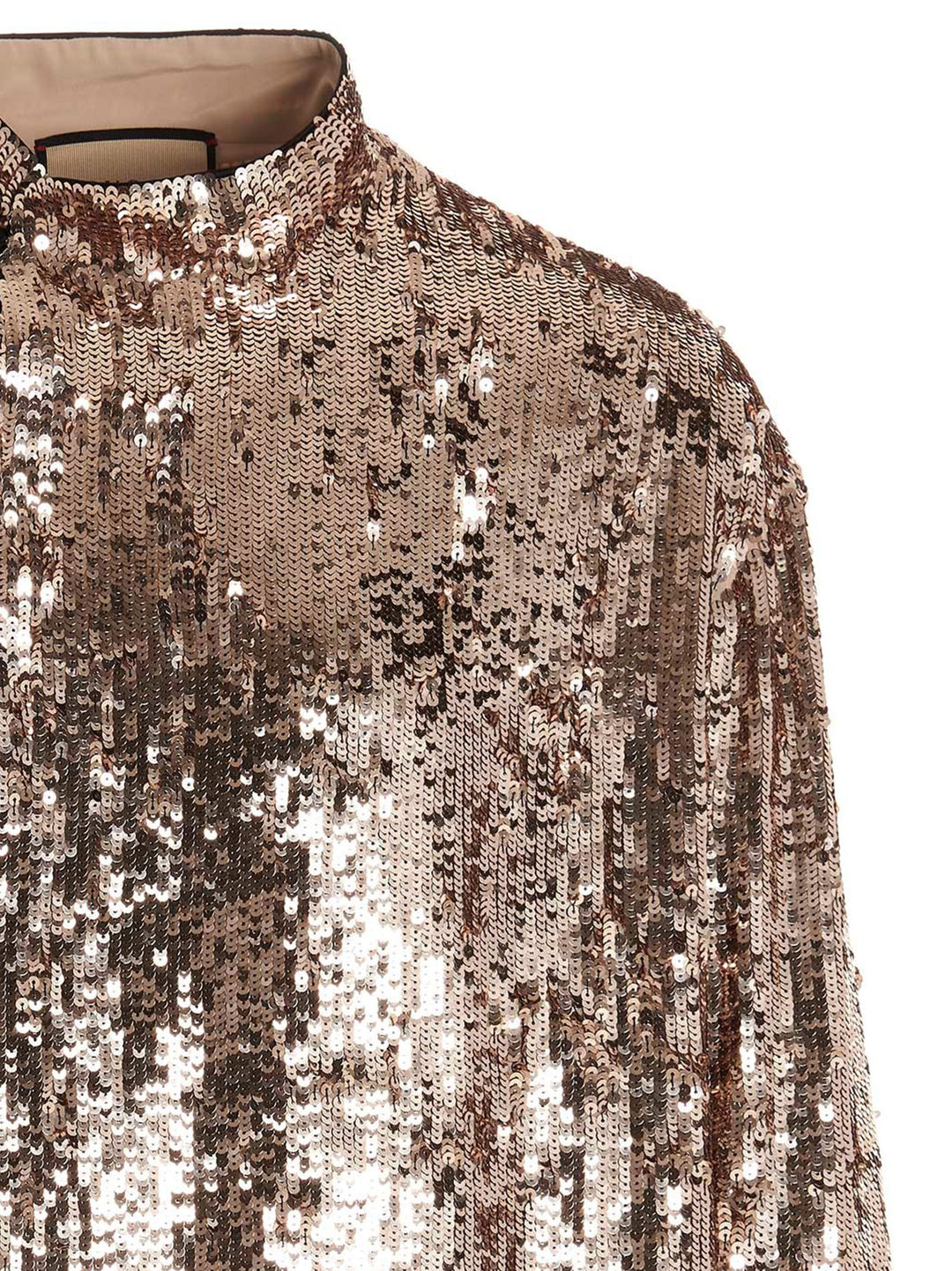 Gucci Sequin Shirt Camicie - Silver | 485714871d675ae8786601bc89867a998da3d3ac