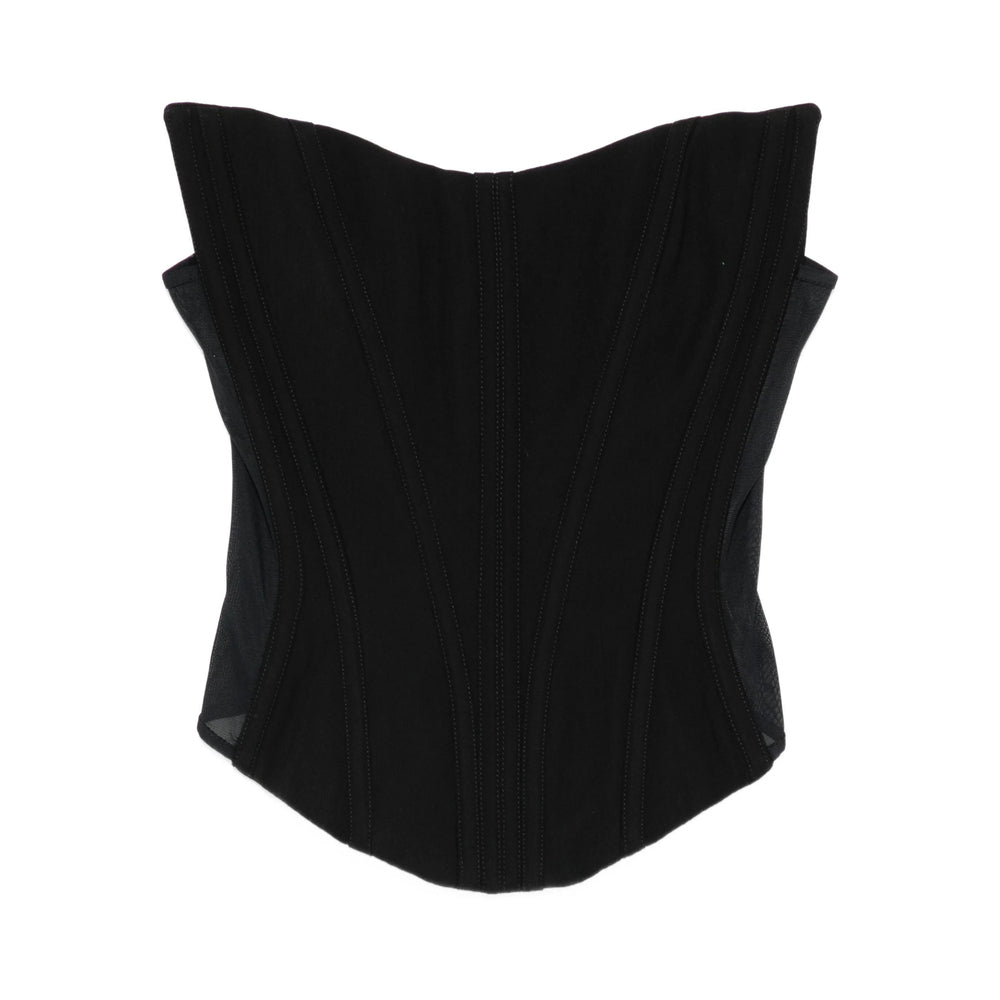 Mugler Top - Nero | 4a58939e9a9e9f2a145536fe20404c85665f56fc