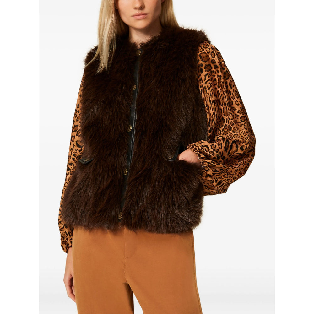 Twinset Waistcoats - Marrone | fcce6ace8b3c42017df7497b71b6829838b24dac