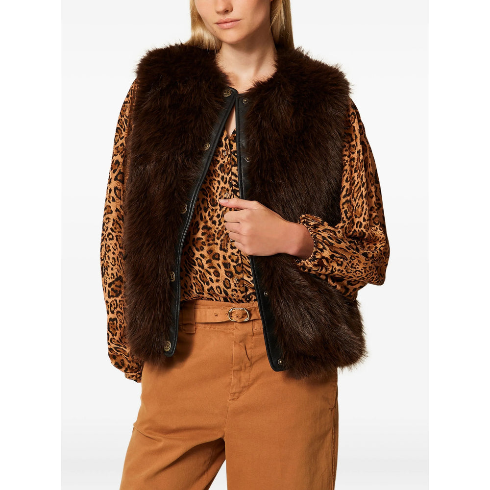 Twinset Waistcoats - Marrone | b35e0fa266b134d9609b9baa82359f4793b9dca4