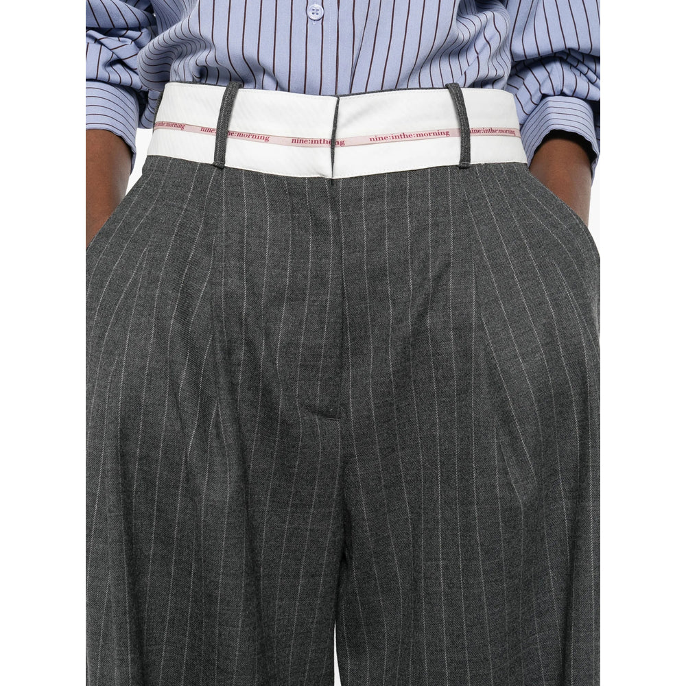 Nine In The Morning Pantaloni - Grigio, Rosso | 45909e37baa7f918729a32763f095837f2dd6403