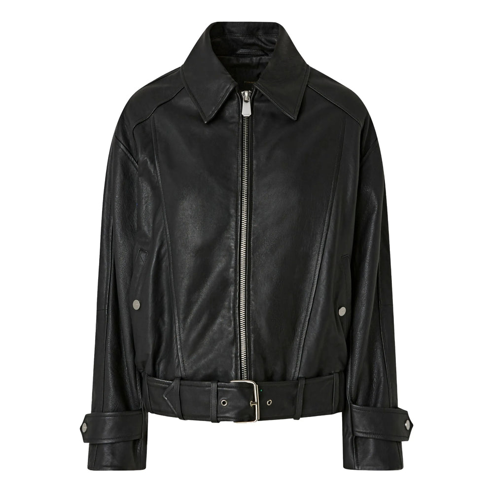 Pinko Leather Outerwears - Nero | e8654dc7974630d3344eaddc24e88315ac5617b3