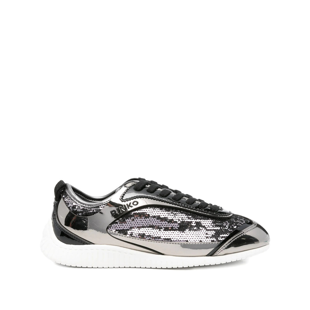 Pinko Sneakers - Argento, Nero | 392f42f51e4b19c7a69176b5d8b9cefd55865f3f
