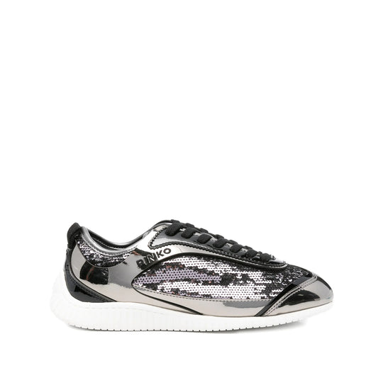 Sneakers Argento, Nero