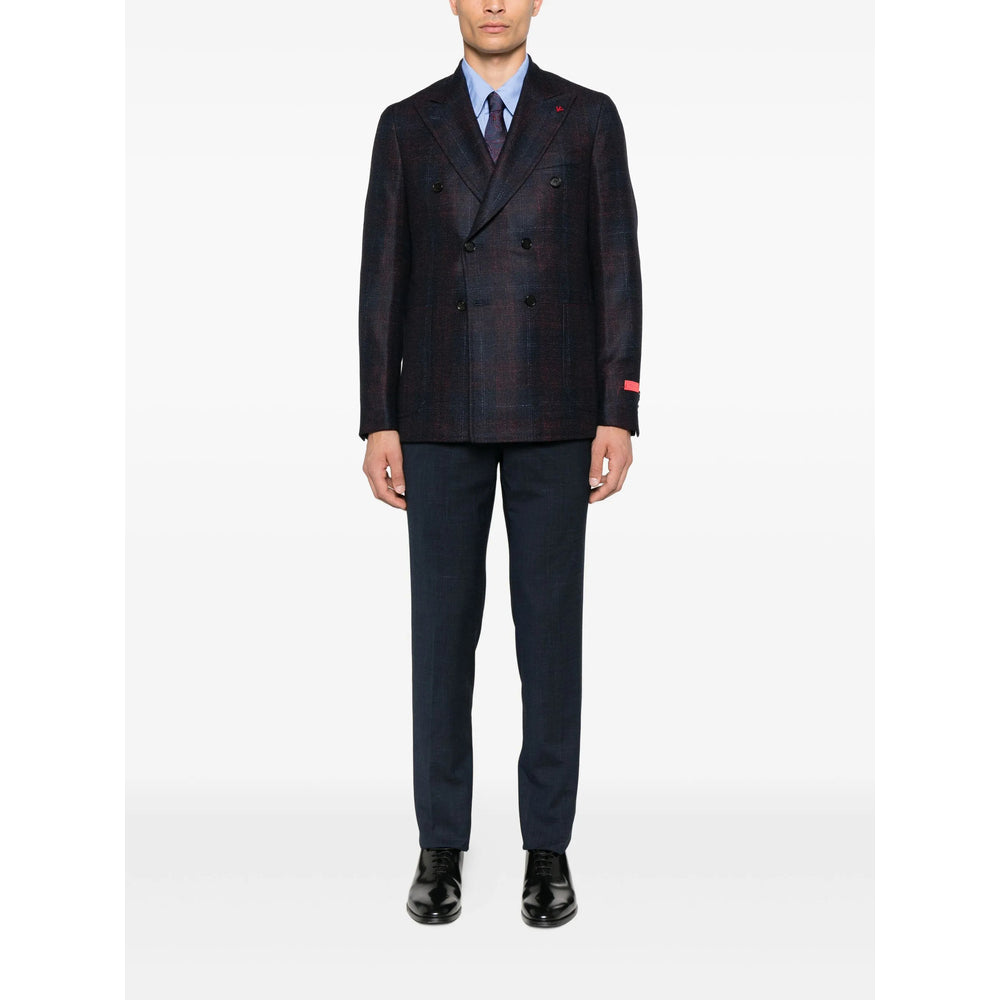 Isaia Giacche - Blu, Rosso | de379149b9ae5fbd0aa8bb450aff37dd1cf3d712