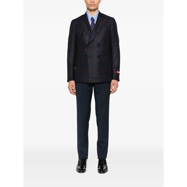 Isaia Giacche - Blu, Rosso | de379149b9ae5fbd0aa8bb450aff37dd1cf3d712