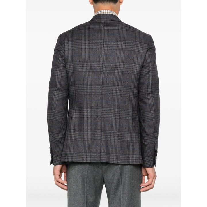 Isaia Giacche - Marrone, Blu | 7764a12cdb0ffee50bd1e761ddcc70fc251c2414