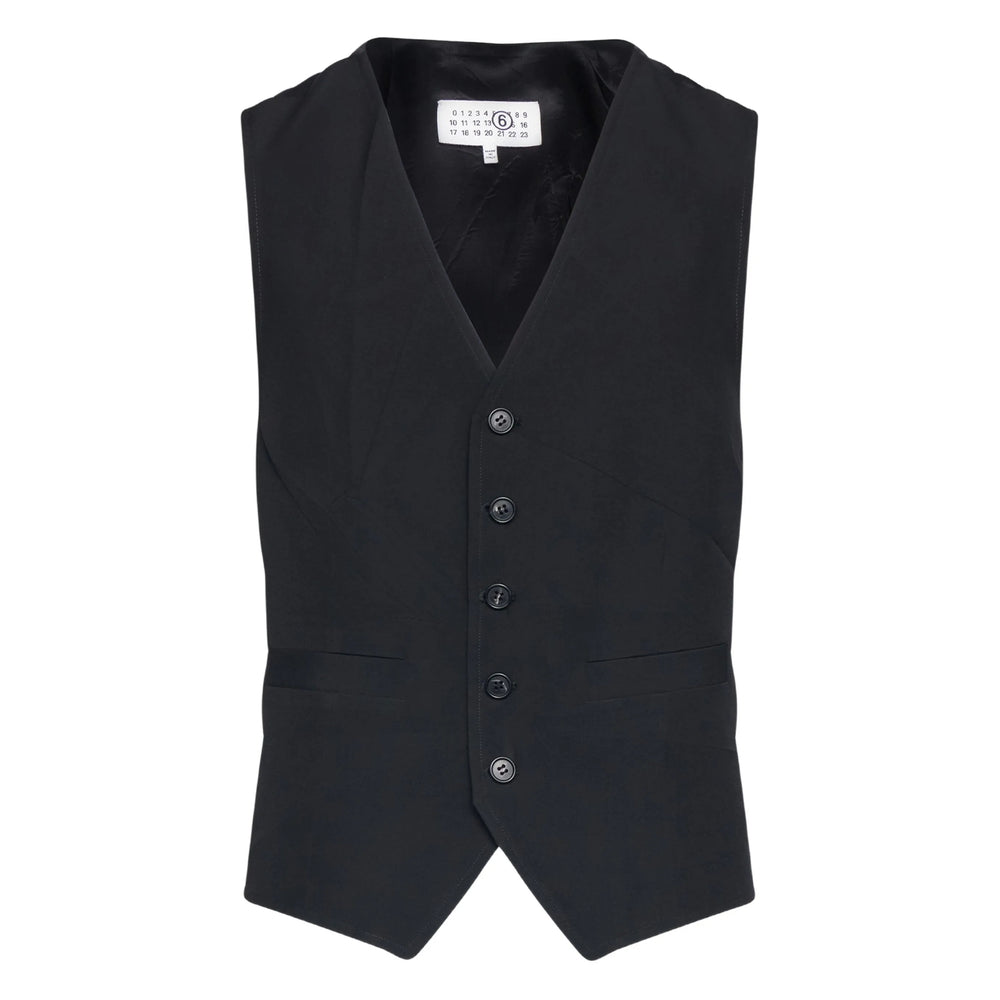 Mm6 Maison Margiela Outwear Waistcoats - Nero | ef98374efd44998ca8b553fae75890cebe1a11f2