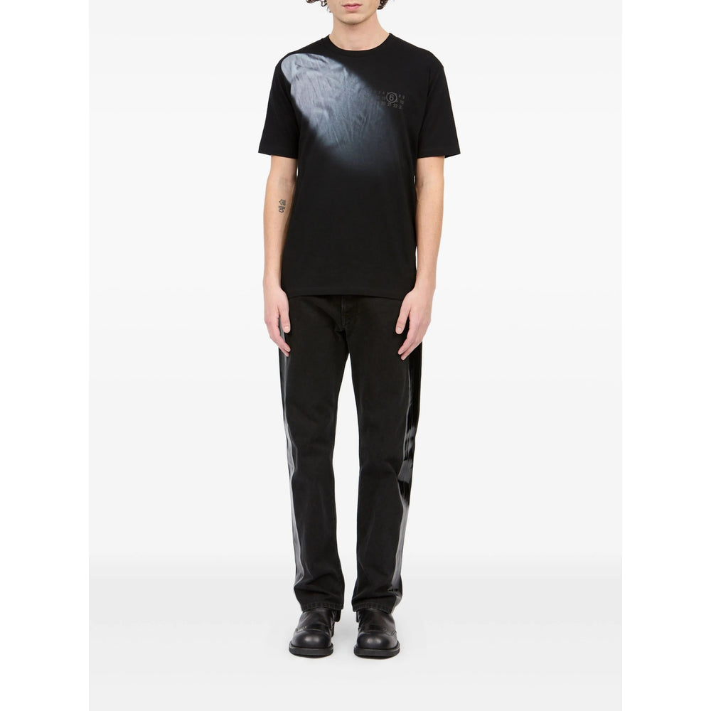 Mm6 Maison Margiela T Shirt - Nero, Blu | a24196a3a9fe4a6acc26b6d27898ac2f4310deaf