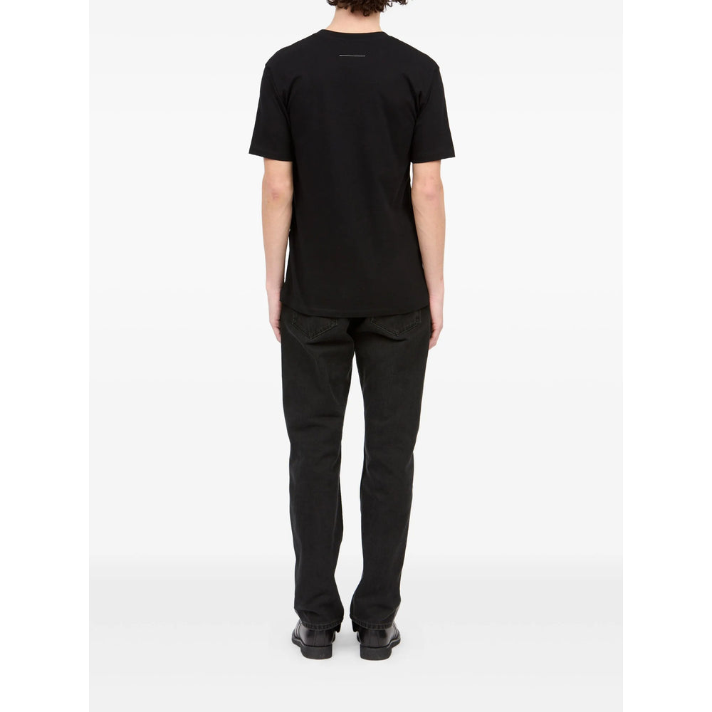 Mm6 Maison Margiela T Shirt - Nero, Blu | 787a29a6179d92c011e0e80379be0007d6efee69
