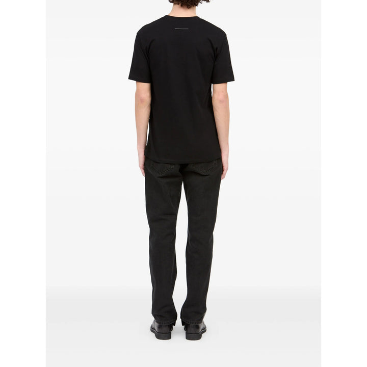 Mm6 Maison Margiela T Shirt - Nero, Blu | 787a29a6179d92c011e0e80379be0007d6efee69