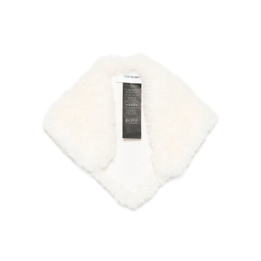Yves Salomon Scarves - Bianco | 45444c1b0cd60f0af83add1fc22ea861115bfb62