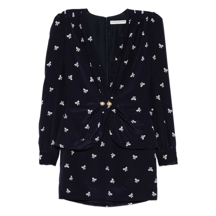 Alessandra Rich Abiti - Blu, Bianco | 9665375081e5b579b81e230ebc5a8fb9aa882d0c