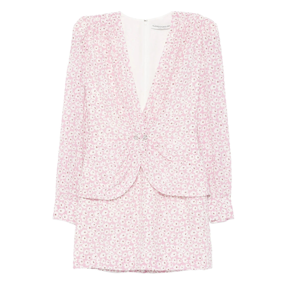 Alessandra Rich Abiti - Rosa, Bianco | ff273c2fec64e7af5449a2bd8f7ec7db485898ff