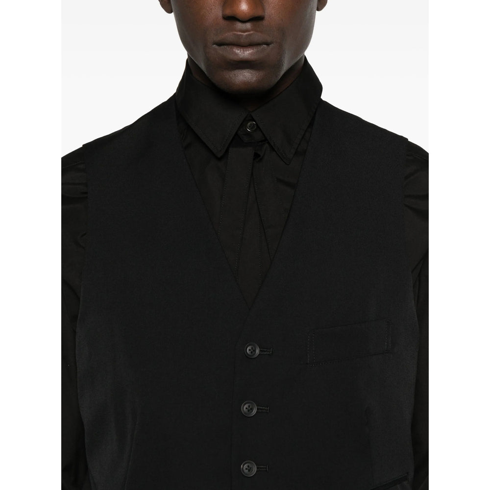 Yohji Yamamoto Waistcoats - Nero | 9675fe349fcd32cb7f3b4d6f5e86b349b6b2ed88