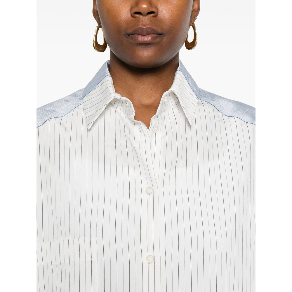 Tela Camicie - Bianco, Blu | 55a8bc1794a42c08a1bf4046cc02bc610b0da8b3