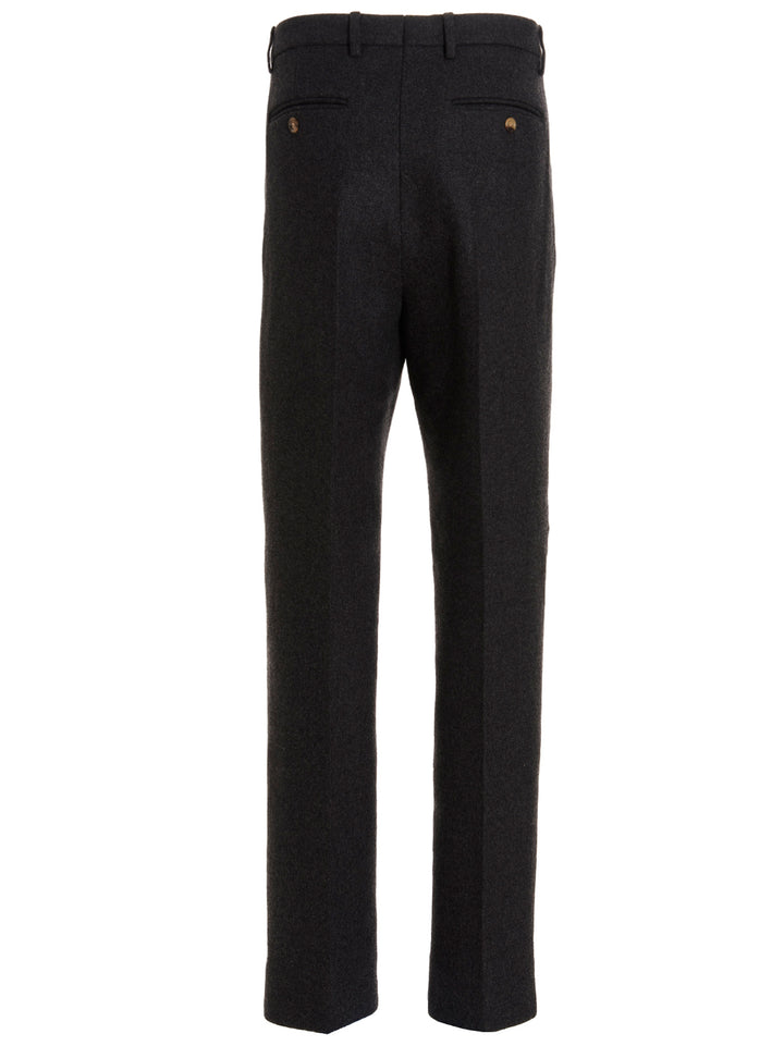 Gucci Cachemire Wool Pantaloni - Grigio | 098c57b15ff3d03b88cbc3fd65df71c41c0ba279