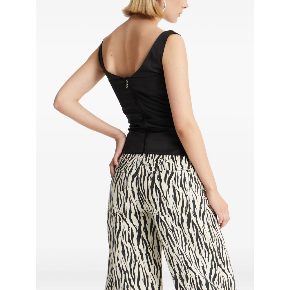 Rotate Birger Christensen Pantaloni - Bianco, Nero | bfb38a3221d869e6c5d27d495a06334ebcf0e0c7