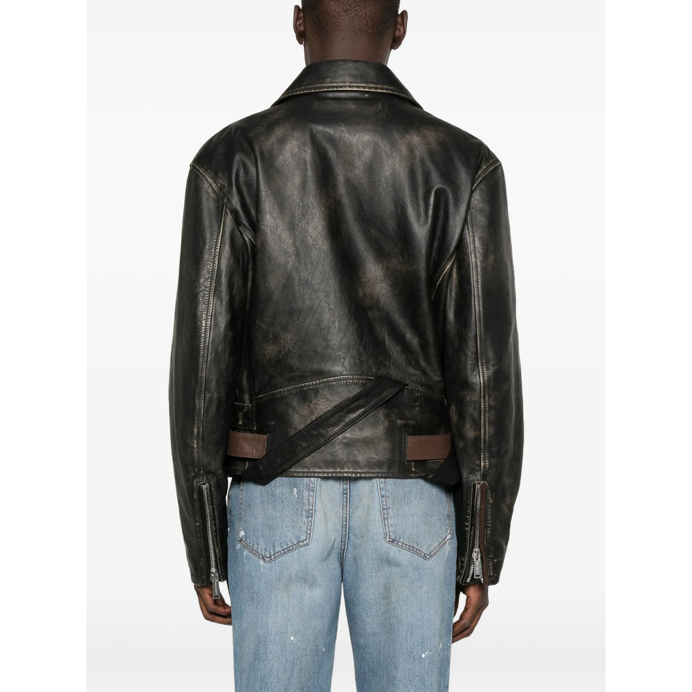 Dsquared2 Leather Outerwears - Nero | b4eb3fff6f2df8895646632d2f2da0f141c57fa1