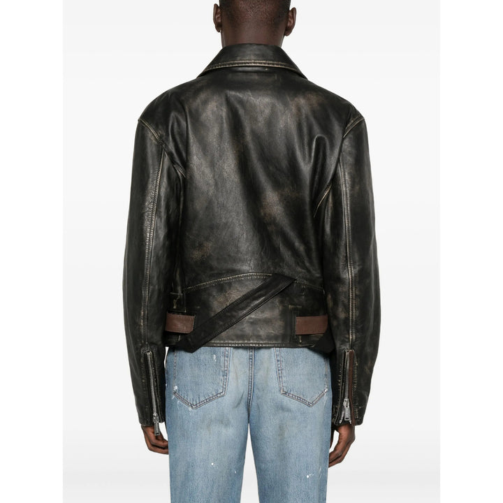 Dsquared2 Leather Outerwears - Nero | b4eb3fff6f2df8895646632d2f2da0f141c57fa1