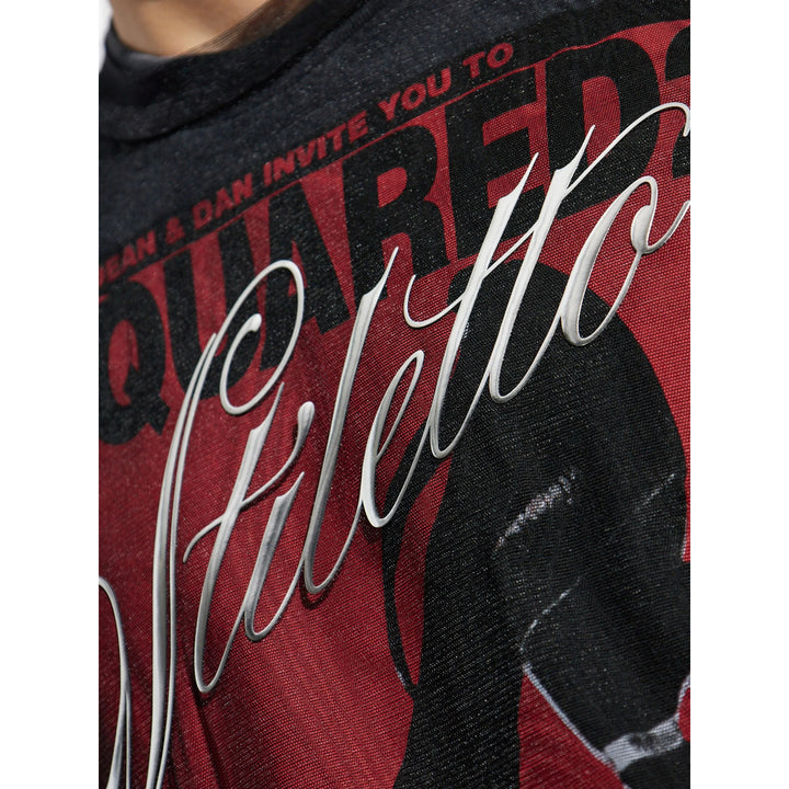 Dsquared2 T Shirt - Grigio, Rosso | 7032d85dbfd814d49057f1af433a4c4d4cdfe992