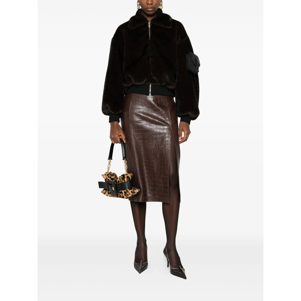 Amiri Leather Skirts - Marrone | 90a2c6232dc4fcef353f771851619a902b983dd5