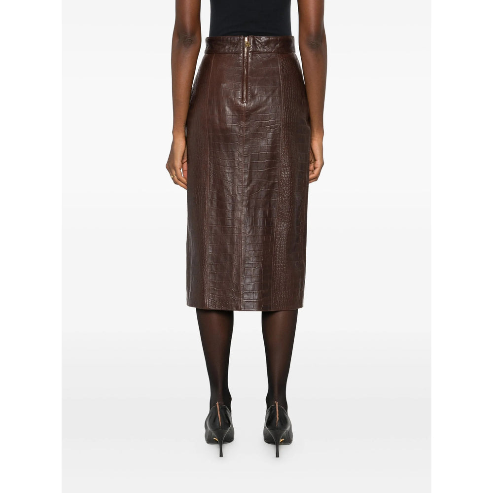 Amiri Leather Skirts - Marrone | dc666365c4ce8000d0ff377abe02af1aed3f2f3f