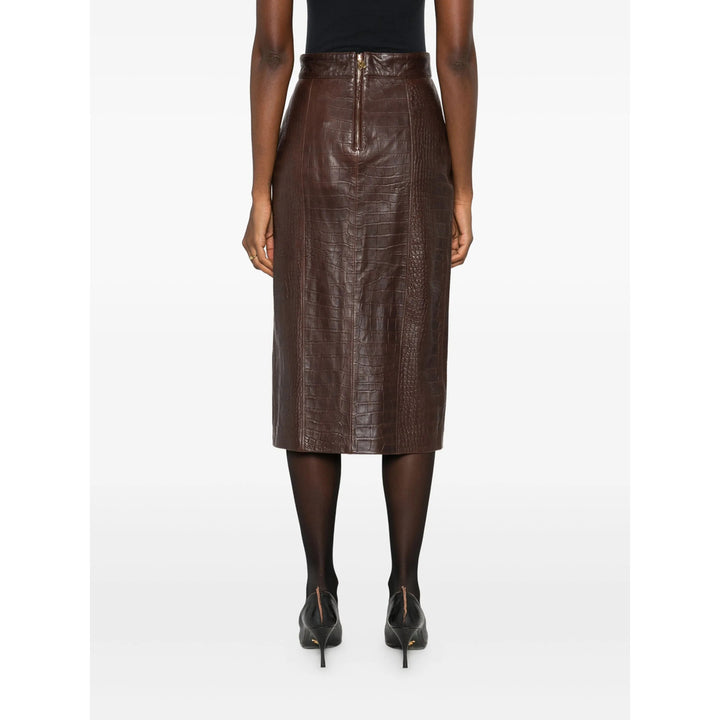 Amiri Leather Skirts - Marrone | dc666365c4ce8000d0ff377abe02af1aed3f2f3f