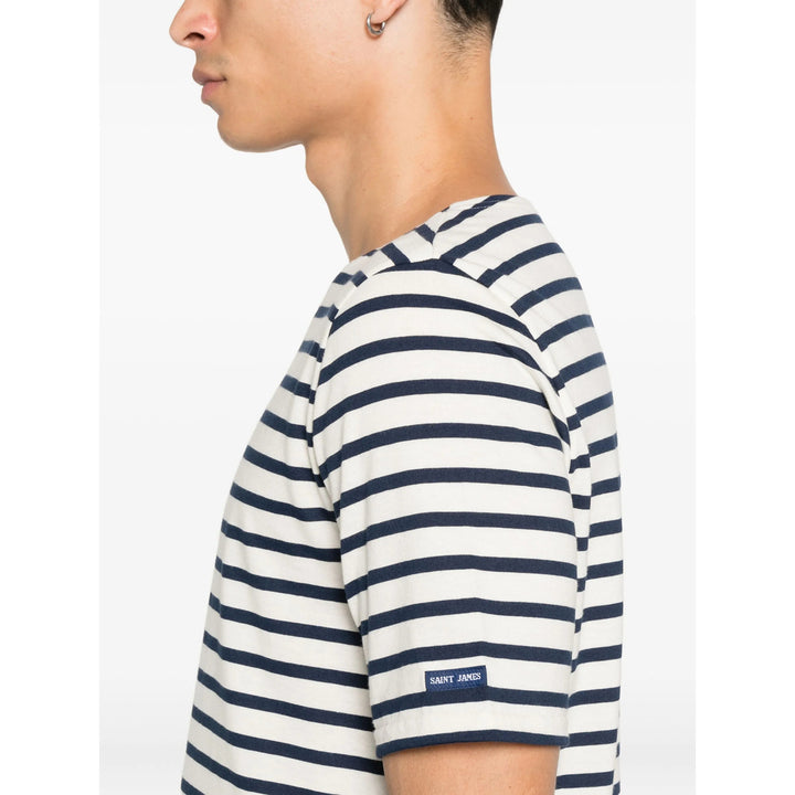 Saint James T Shirt - Bianco, Blu | 3e38f9109180eef47990ac794bc70a1580c25a51