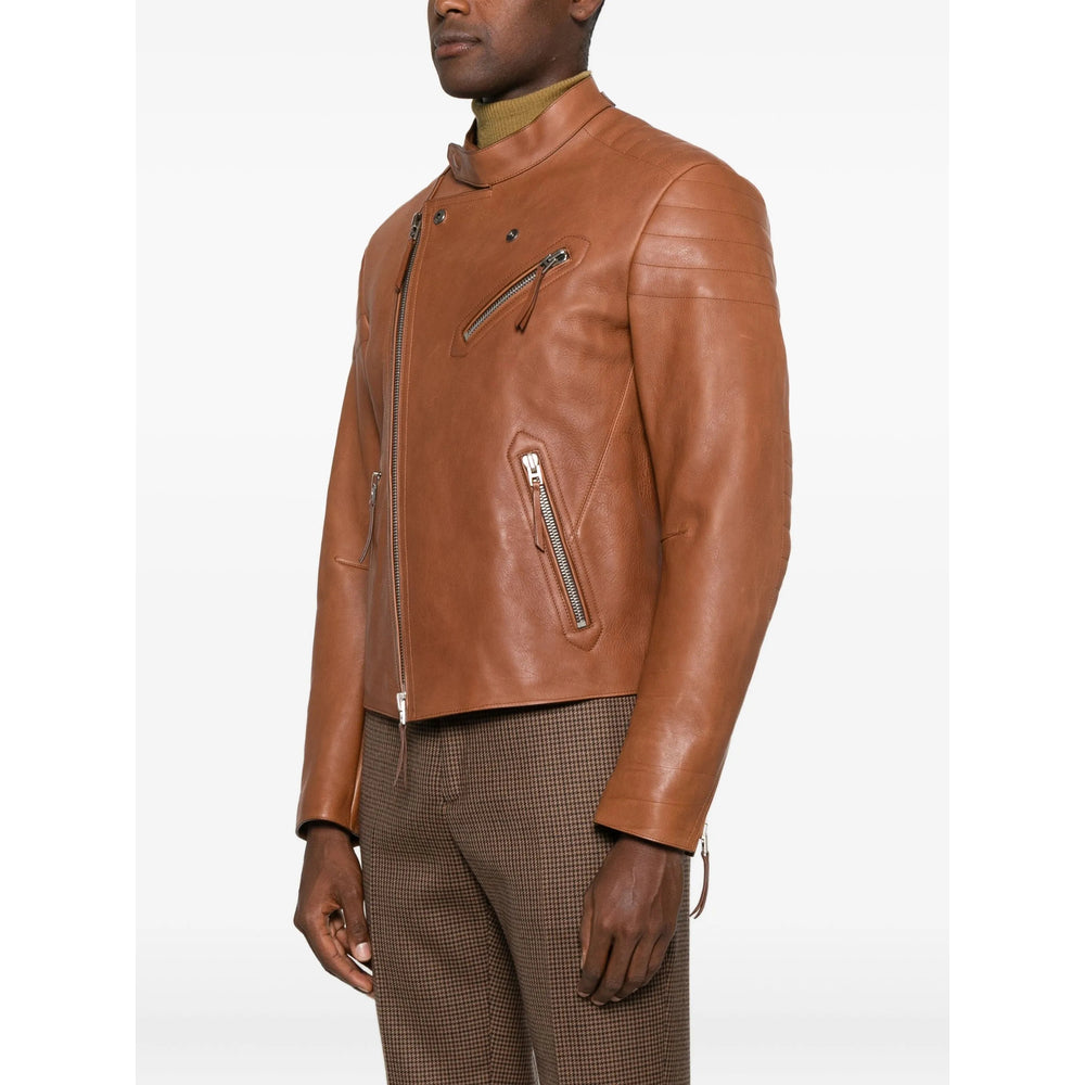 Tom Ford Leather Outerwears - Marrone | c19cd5a4280f835392e52e58f2ee16b1a91d29b4