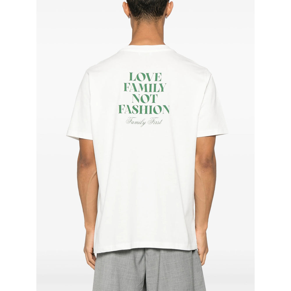 Family First T Shirt - Bianco | 3065e64c4ae7eeb748ea1b14f8eacb0763adc905