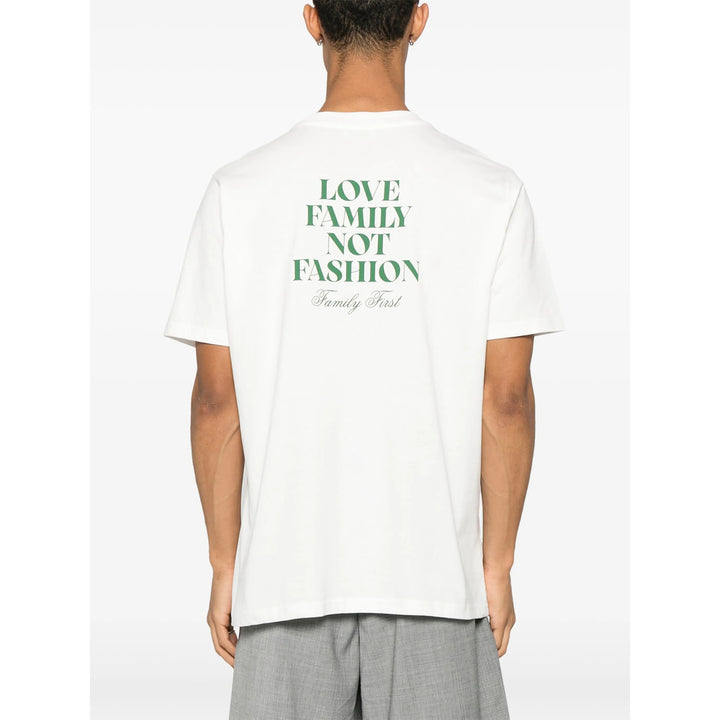 Family First T Shirt - Bianco | 3065e64c4ae7eeb748ea1b14f8eacb0763adc905