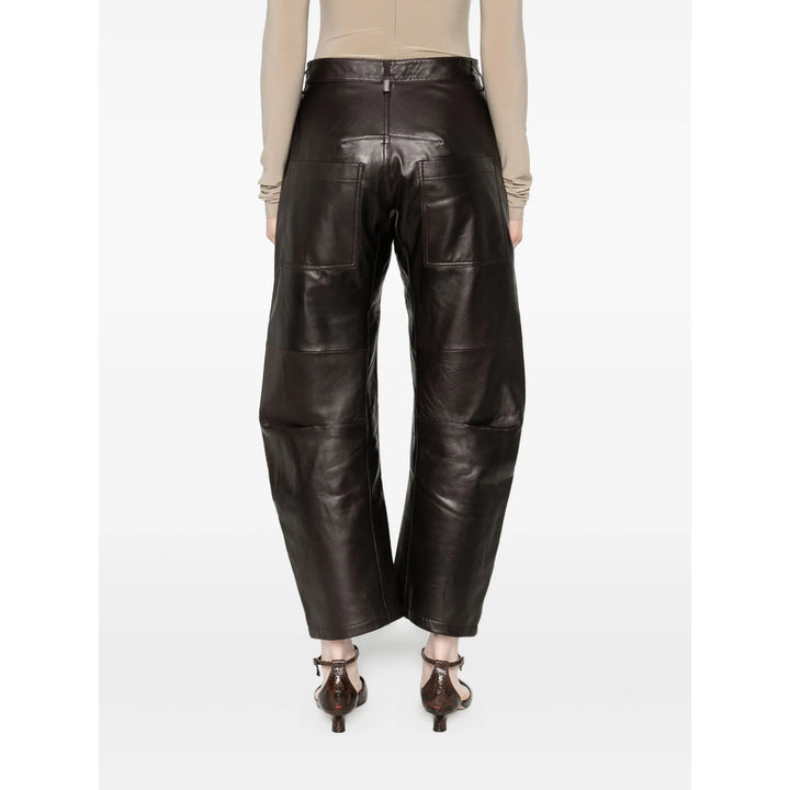 Nili Lotan Leather Pants - Marrone | 8048ff9ec15520e9f36a02756c2e7b9479194d2c
