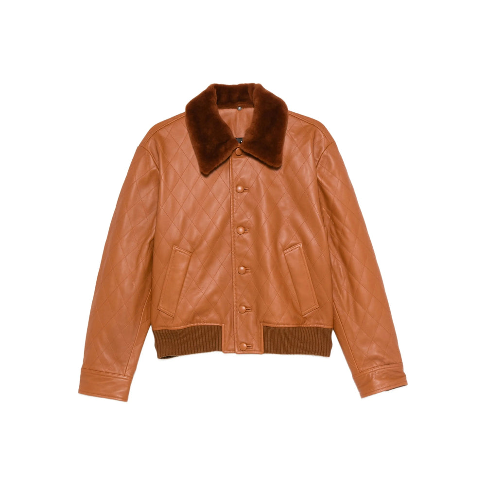 Ernest W. Baker Leather Outerwears - Marrone | 40f9f2502a54ba6f856db32e25f8444ace8c7b81