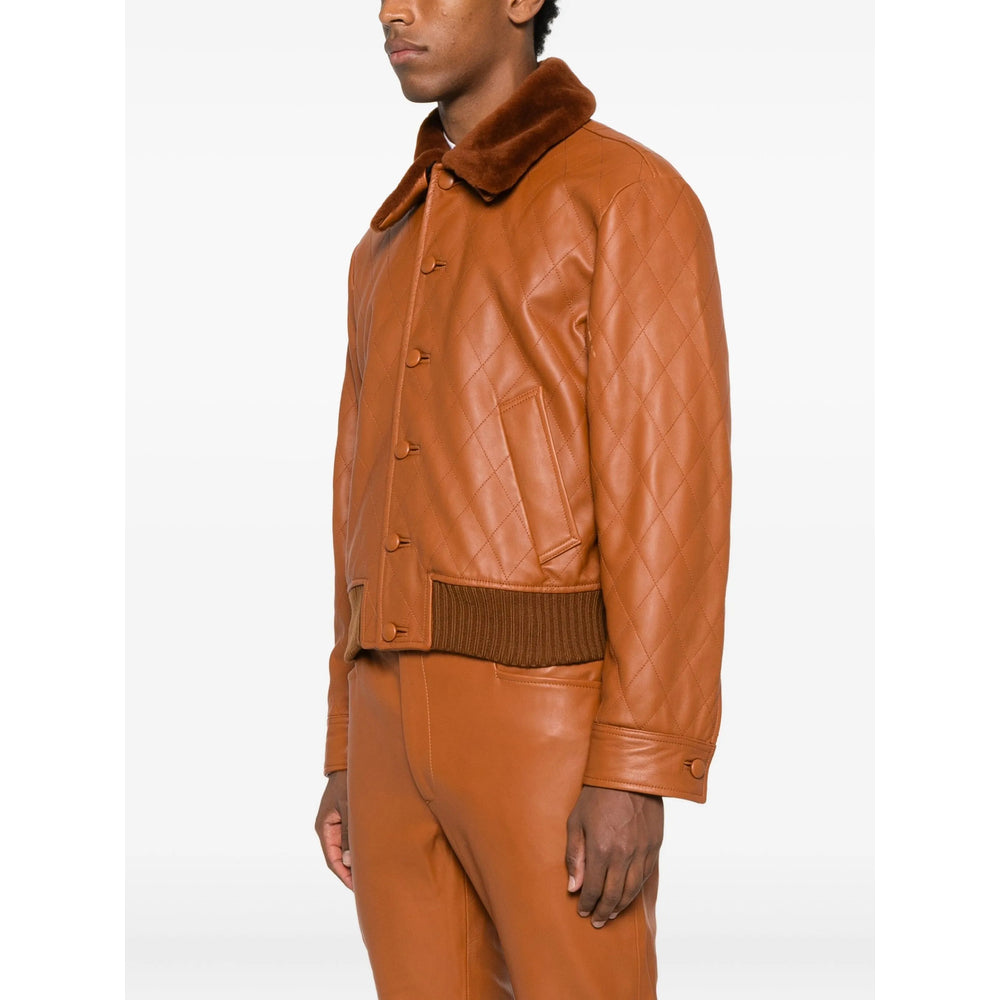 Ernest W. Baker Leather Outerwears - Marrone | 8201f63b5ba3dba96505d929e1ba069c685746a4