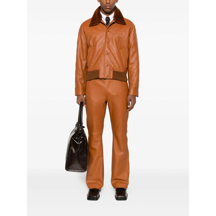 Ernest W. Baker Leather Outerwears - Marrone | df5a0903bad7e81c99b466053d0040956b6d2604