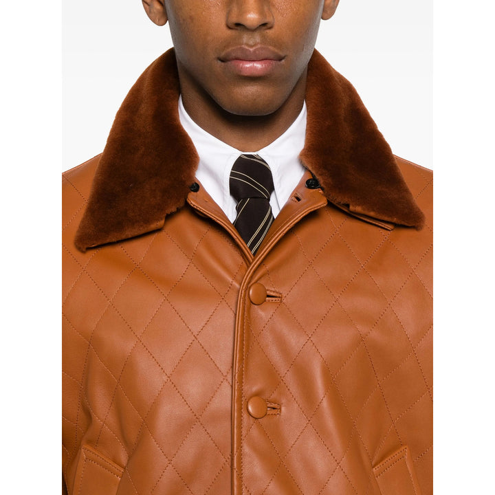 Ernest W. Baker Leather Outerwears - Marrone | d70dfc40599b20a0dd71cd341a279dc8ea381a29
