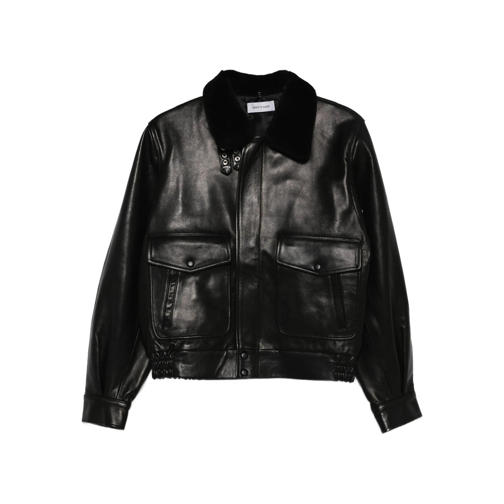Ernest W. Baker Leather Outerwears - Nero | f9ec52caa99ee3b095923e7fe3c1272e21e118d4