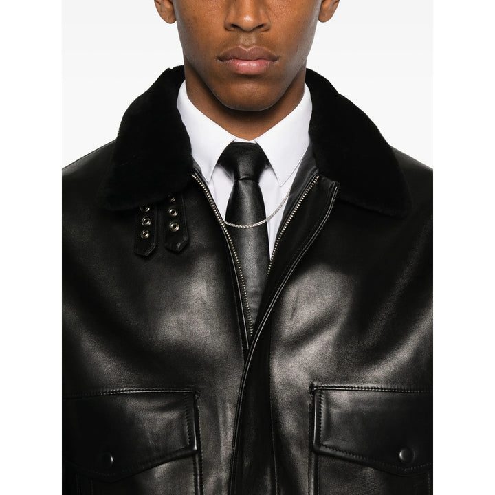 Ernest W. Baker Leather Outerwears - Nero | f988e38e2b91a94d5bb5450acc46baaa3e1668e4