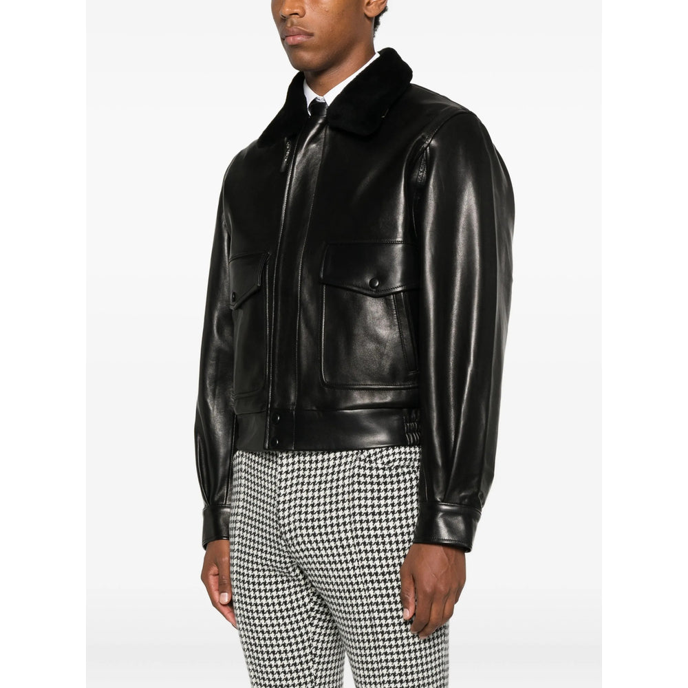 Ernest W. Baker Leather Outerwears - Nero | 9bf1c807d7cd8c0403eb0f4a12d68934bfed8e35