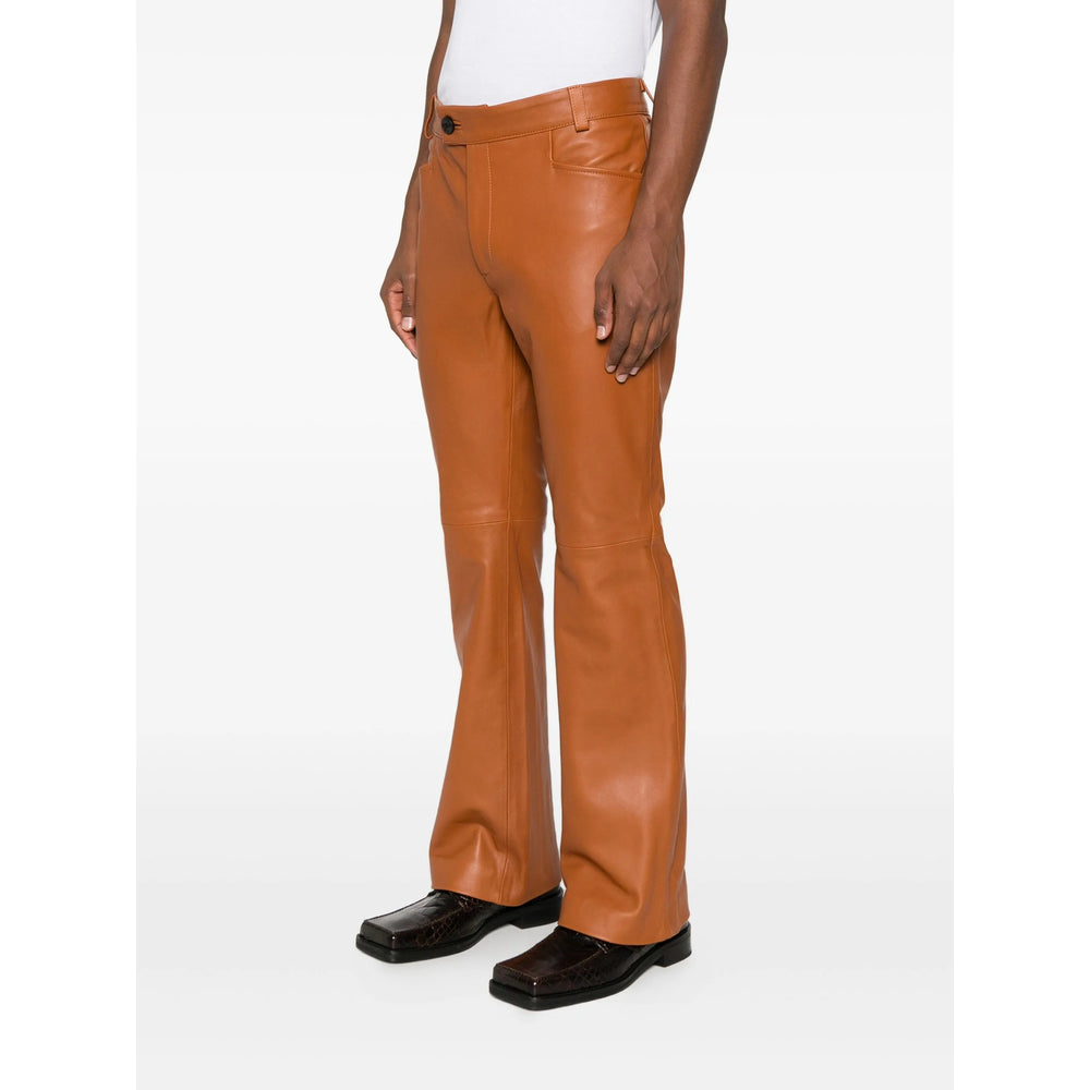 Ernest W. Baker Leather Pants - Marrone | b87de4eacc44b15d715c97cc32780a352a3892a0