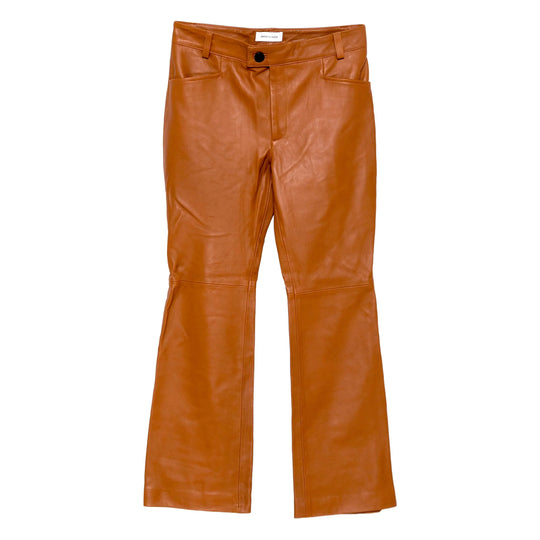 Leather Pants Marrone