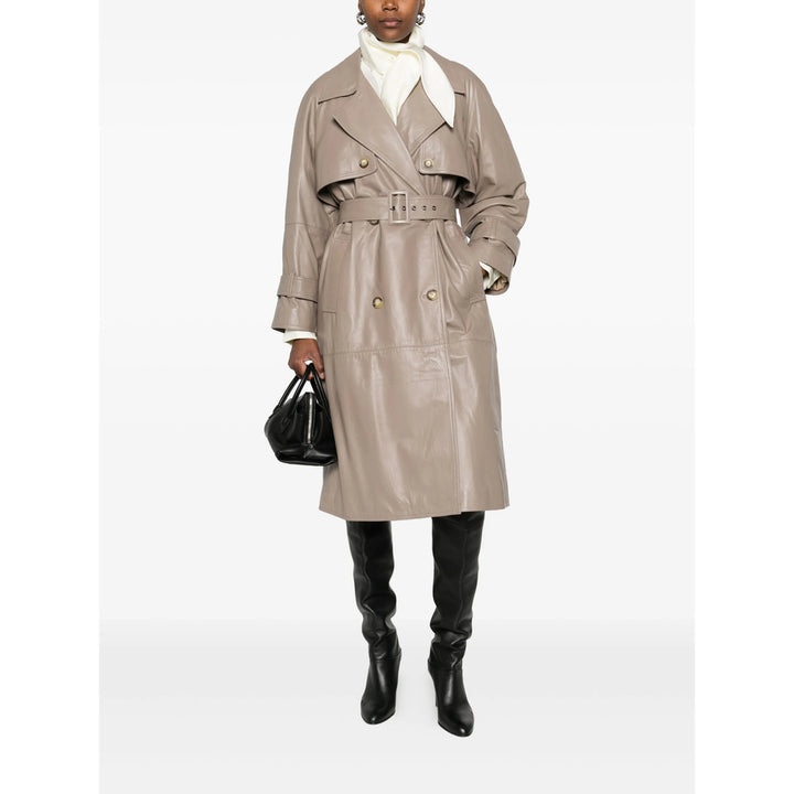 Stella Maxwell For Marella Leather Outerwears - Neutro | 2b98216474891698a99e97846ffecb8330da02b4