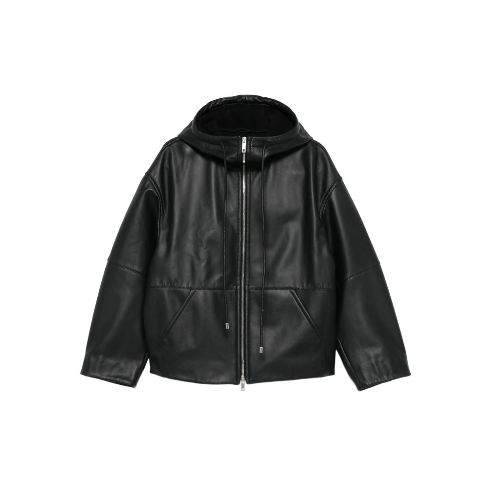 Sportmax Leather Outerwears - Nero | aba346b8e93cb2728299eff3e343a5d6364c5368