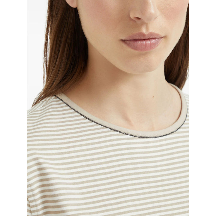 Brunello Cucinelli T Shirt - Neutro | 3776297fbd09d3f73102f250390f7de7388b8e4e
