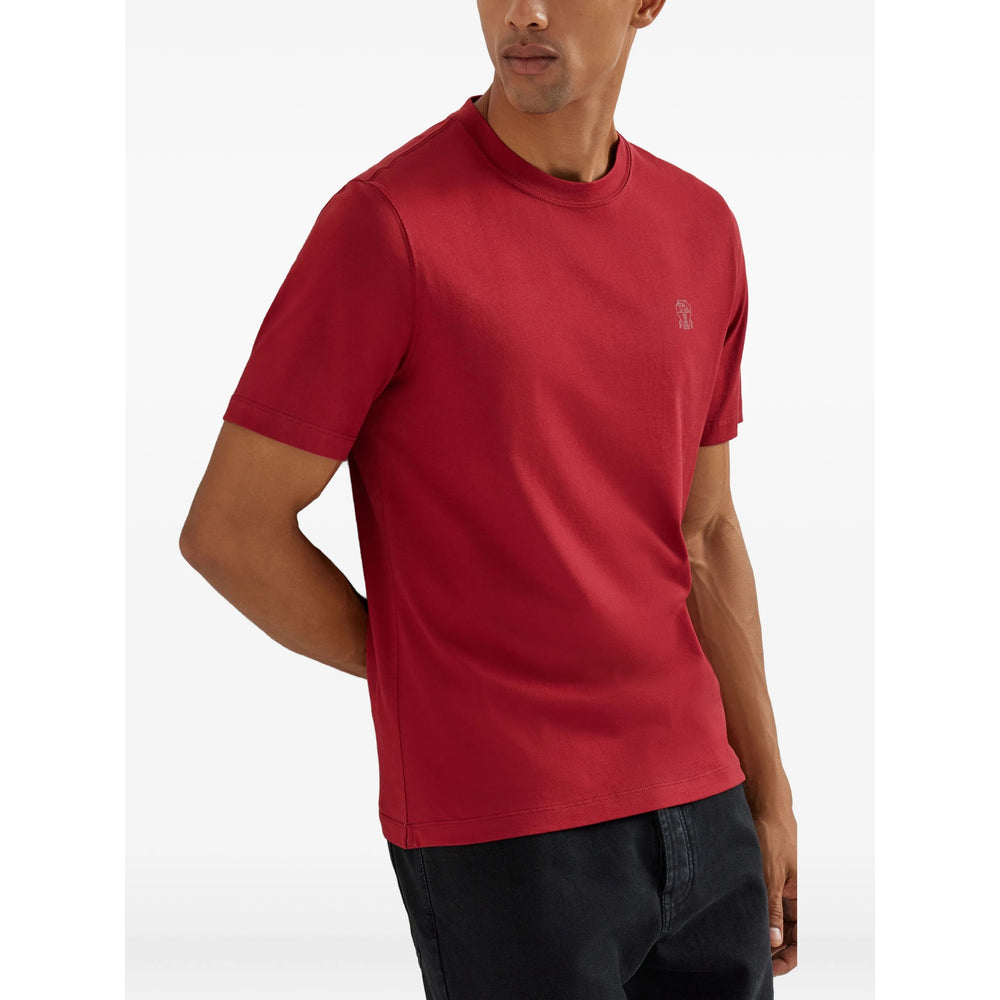 Brunello Cucinelli T Shirt - Rosso | 2d6a6cc0a85330dc3c6903b3bf9dcae5c44f9045
